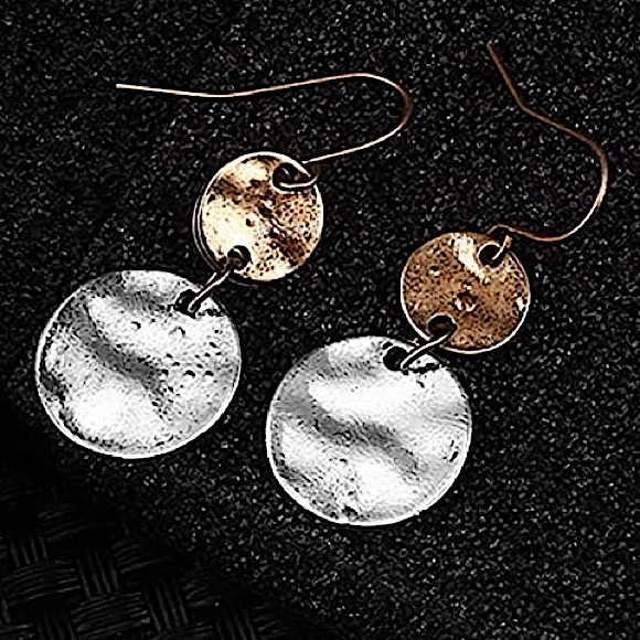 🆕 Bohemian Circle disk Drop Dangle Earrings - Picture 2 of 2